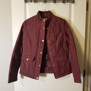 Maroon Light Puffer Jacket